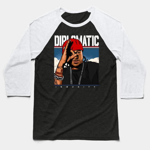 Diplomatic Immunity Baseball T-Shirt by Jones Factory